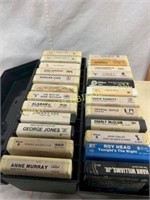 Large lot of 8 track tapes