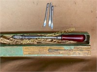 Yankee screwdriver with bits in the box