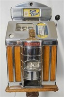 Jennings Sun Chief Antique Slot Machine & Stand