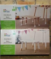 2 New In Box MainStays Kids Benches - A