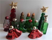 Vintage Avon Christmas Cologne Bottles