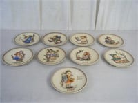 9 count M.J. Hummel collectible plates 1972-1980