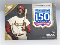 2019 Topps 150 Years Patch Lou Brock 6/50 AMP-LB