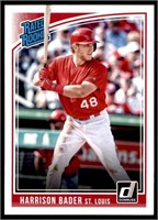 2018 Donruss Rated Rookie Harrison Bader RC