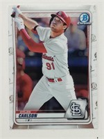 2020 Bowman Chrome Dylan Carlson RC BCP-106