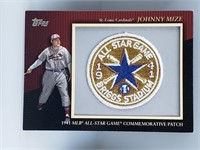 2010 1941 All Star Game Comm. Patch Johnny Mize