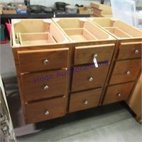 (3) drawer units, 15 x 24 x 34.5"tall