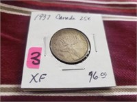 1937 Canadain Quarter EF