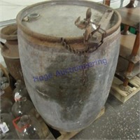 Large metal barrel