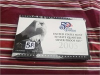 2005 Silver Proof State Quarter Set