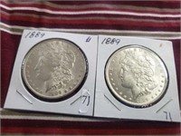 2-1889 Morgan Dollars