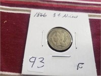 1866 # Cent Nickel