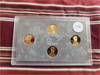 Set of 4-2009 Lincoln Cents w/satin finish