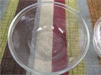 Pyrex and Ancor glass mixing bowls