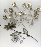 Metal Floral Wall Art