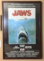 "Jaws" Framed Movie Poster