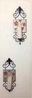 Metal and Tile Sconces
