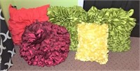 Newport Colorful Throw Pillows Lot of 5