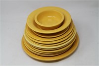 Fiesta Dishes Yellow Approx 13 pieces