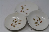 Approx 6 pieces Salad plates, saucers and bowls