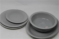 Fiesta Dishes Gray Approx 5 pieces