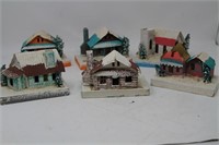 Decorative Village Snow pieces