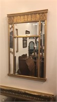 Gold Mirror with Beveled Glass