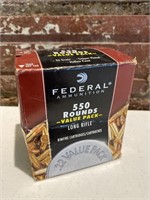 550 Rounds, Federal .22 LR