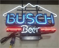 Neon Busch Beer Sign (20 x 15) Works!