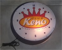 Club Keno Clock (17 x 17) Works!
