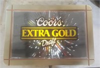 Coors Extra Gold Draft Sign (17 x 12) Works!