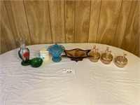 Colored Glassware- 8 Pieces