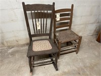 Straight Back Chair & Rocking Chair