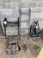 Ladder & Climbing Tree Stand, Tree Seat & Machete