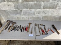 Pliers, Screwdrivers,Hammers, Wire Brush, Etc.