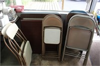 5 Card Tables and 14 Folding Chairs