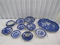Mixed Lot of Blue Dishes
