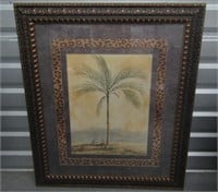 Large Palm Tree Picture in Frame 43" x 37"