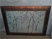 Asian Style Print in frame 32 1/2" T x 44" W