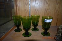 Four Waterford Green Greatroom Glasses