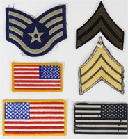 Vintage Military Embroidered Patches (6)