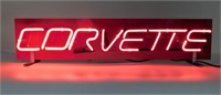 Red Neon Corvette Sign