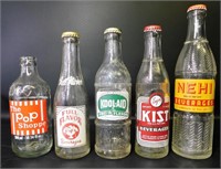 Vintage Glass Soda Bottles (5)