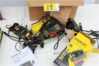 3 Stanley 1.5 amp Battery Chargers