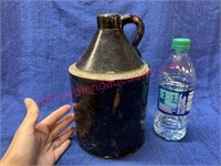 Old brown stone jug - 20in tall