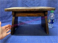 Old wooden step stool