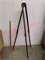 Antique wooden tripod (30in - 51in) expands