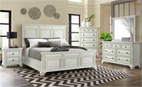 Queen - Calloway White 5 pc Bedroom Suite