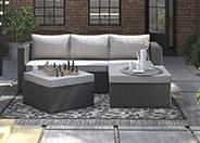 Ashley p298-070 Outdoor Sectional w' Ottoman