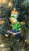 Radko Glass Frog Ornament